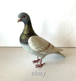 Rare Antique Paper Mache pigeon / dove German xmas Candy Container