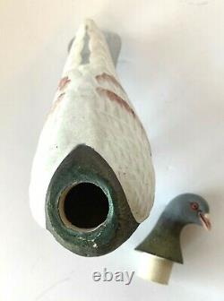 Rare Antique Paper Mache pigeon / dove German xmas Candy Container