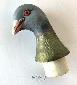 Rare Antique Paper Mache pigeon / dove German xmas Candy Container