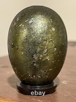 Rare Antique Tin Easter Halloween Egg Candy Container Witch Cat Hansel Gretel