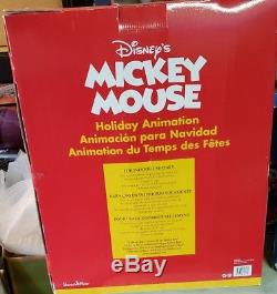 Rare Disney SANTA'S BEST Animated Christmas Minnie Mouse & Reindeer New! LARGE