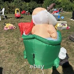 Rare Gemmy CHRISTMAS Animated Scrubbing Bath Hot Tub SANTA REINDEER inflatable Rare Gemmy CHRISTMAS Animated Scrubbing Bath Hot Tub SANTA REINDEER inflatable