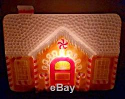 Rare GingerBread House COLOR CHANGING Vintage Christmas Xmas Yard Blow Mold
