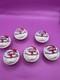 Rare Htf Lot Of 6 Vintage Christmas Santa Cupcake Store Displays Window Display