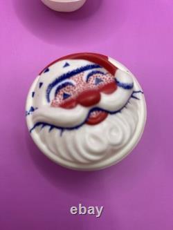Rare HTF Lot Of 6 Vintage Christmas Santa Cupcake Store Displays Window Display