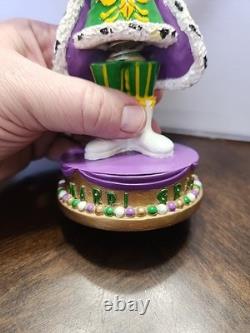 Rare King Of Mardi Gras Bobblehead New Orleans Rex Endymion Bacchus