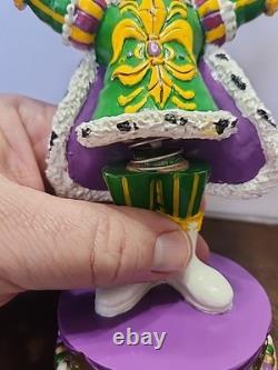 Rare King Of Mardi Gras Bobblehead New Orleans Rex Endymion Bacchus