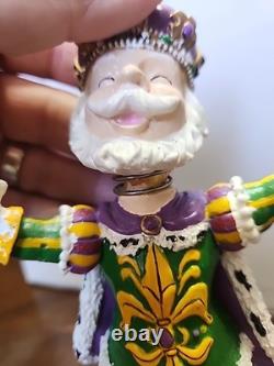 Rare King Of Mardi Gras Bobblehead New Orleans Rex Endymion Bacchus