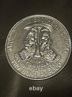 Rare Krewe of Rex 1963 Plain aluminum 15ga Mardi Gras doubloon