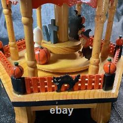 Rare Lillian Vernon Halloween Carousel Candle Holder Tall 3 Tier