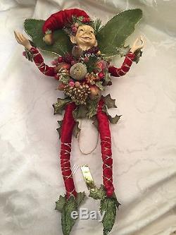 Rare Mark Roberts Fairy Elf Pixie Doll Med Large Christmas Doll Ornament 20
