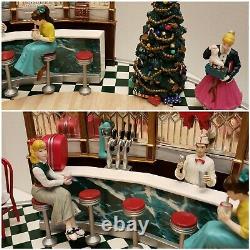 Rare Mr. Christmas Holiday Soda Shop Nostalgic Fifties Animated Musical 30 Songs