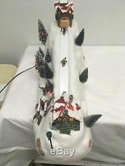 Rare Mr Christmas -winter Wonderland Lighted Ski Hill Action 30 Tune Music Box