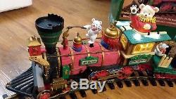 Rare New Bright Animated Dillard's Christmas Train Set + Box GREAT CONDITION