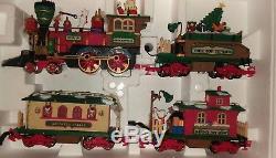 Rare New Bright Animated Dillard's Christmas Train Set + Box GREAT CONDITION