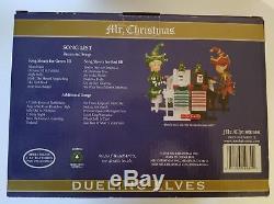 Rare New Mr Christmas Dueling Elves On Pianos Action/lights Music Box Nib