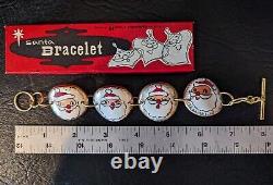 Rare Nos Holt Howard Santa Head Bracelet In Original Box/tissue/label 1959