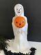 Rare Old Halloween Empire Blow Mold Ghost With Pumpkin Light Up Vintage