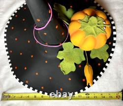 Rare PATIENCE BREWSTER Halloween Witches Hat Pumpkin Spider Decoration