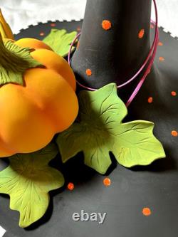 Rare PATIENCE BREWSTER Halloween Witches Hat Pumpkin Spider Decoration Rare PATIENCE BREWSTER Halloween Witches Hat Pumpkin Spider Decoration