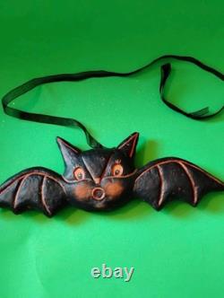 Rare Primitives By Kathy Johanna Parker Halloween Double Sided Hanging Bat