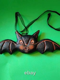 Rare Primitives By Kathy Johanna Parker Halloween Double Sided Hanging Bat