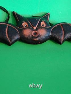 Rare Primitives By Kathy Johanna Parker Halloween Double Sided Hanging Bat