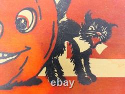 Rare SEALED circa 1930s Fern Bisel Peat Halloween Cardboard Cutouts NEVER OPENED