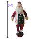 Rare Variant Gemmy 5' Singing Dancing Animated Christmas Santa Claus In French