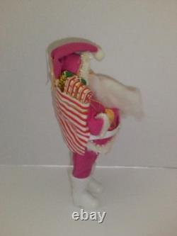 Rare Vintage 1950's Pink Santa Claus withToy Bag Japan