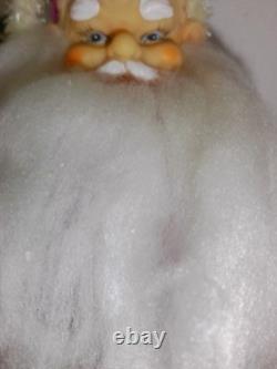 Rare Vintage 1950's Pink Santa Claus withToy Bag Japan