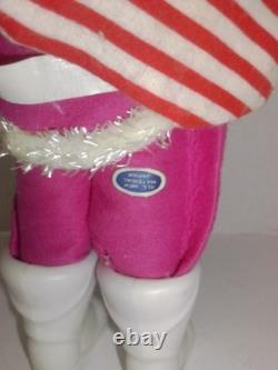Rare Vintage 1950's Pink Santa Claus withToy Bag Japan