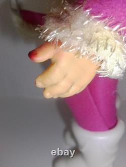 Rare Vintage 1950's Pink Santa Claus withToy Bag Japan