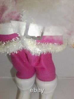 Rare Vintage 1950's Pink Santa Claus withToy Bag Japan