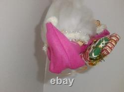 Rare Vintage 1950's Pink Santa Claus withToy Bag Japan