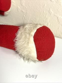 Rare Vintage 50s 60s Santa Claus Roly Poly Doll Stuffed Body Celluloid Face 23