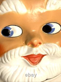 Rare Vintage 50s 60s Santa Claus Roly Poly Doll Stuffed Body Celluloid Face 23
