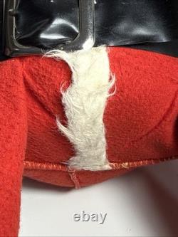 Rare Vintage 50s 60s Santa Claus Roly Poly Doll Stuffed Body Celluloid Face 23
