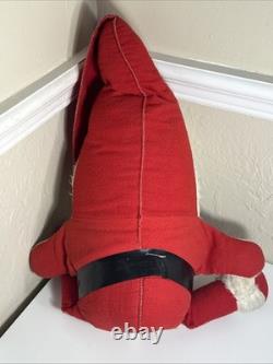 Rare Vintage 50s 60s Santa Claus Roly Poly Doll Stuffed Body Celluloid Face 23