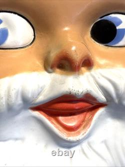 Rare Vintage 50s 60s Santa Claus Roly Poly Doll Stuffed Body Celluloid Face 23