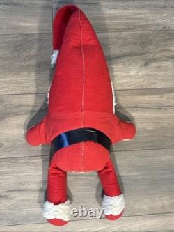 Rare Vintage 50s 60s Santa Claus Roly Poly Doll Stuffed Body Celluloid Face 23