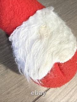 Rare Vintage 50s 60s Santa Claus Roly Poly Doll Stuffed Body Celluloid Face 23