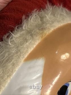 Rare Vintage 50s 60s Santa Claus Roly Poly Doll Stuffed Body Celluloid Face 23