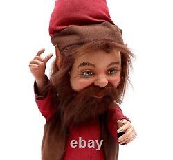 Rare Vintage Animatronic Store Display Christmas Elf 2' Tall 1960's 1970's