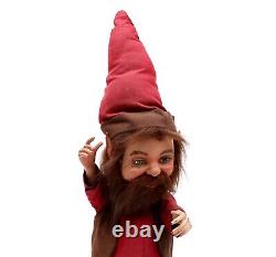 Rare Vintage Animatronic Store Display Christmas Elf 2' Tall 1960's 1970's