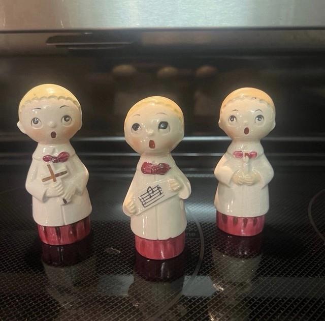 Rare Vintage Anthropomorphic Christmas Choir Boys