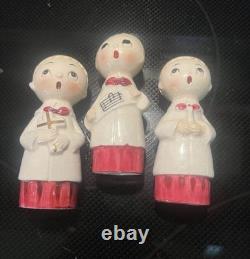 Rare Vintage Anthropomorphic Christmas Choir Boys