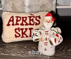 Rare! Vintage CAPRI Creations Ceramic Santa Whiskey Set Christmas Japan