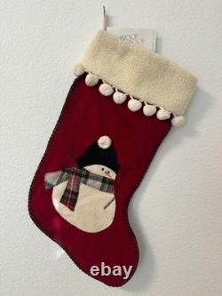 Rare Vintage Collectable Woof and Poof Snowman Stocking with original tag
