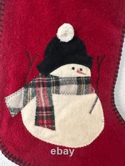 Rare Vintage Collectable Woof and Poof Snowman Stocking with original tag